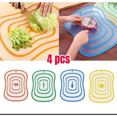 4-Piece Non-Slip Chopping Boards Set – Premium Kitchen Cutting Mats