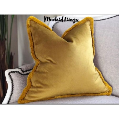 Fringe Decorative Throw Pillow Cover-18x18