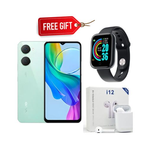Y03 - 656 4GB RAM 128GB ROM Dual SIM 2 Years Warranty 5000mAh - Gem Green Smart watch Earpods