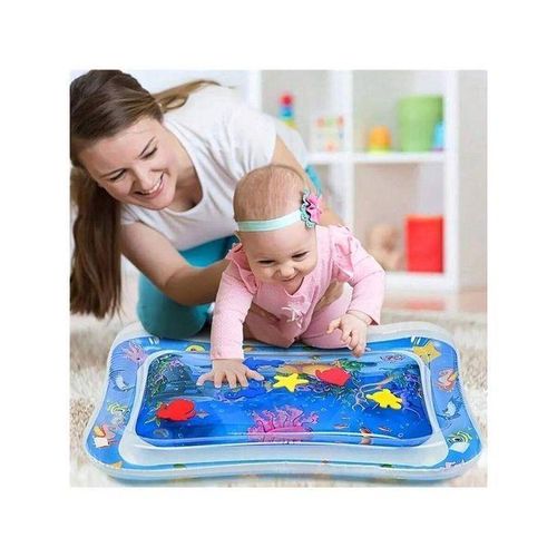 Baby Water Pool Play Mat Early Development Sensory Toy with Floating Sea Creatures