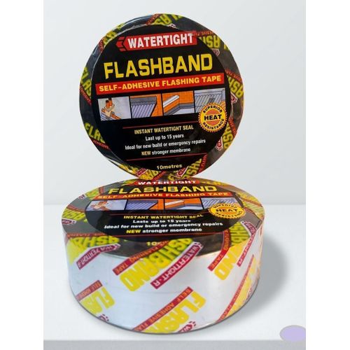 2 inch by 10M Watertight Flashband Self-Adhesive Flashing Tape -Instant Roof Leak Repair Heavy Duty Water proofing Gutter Sealing Tape