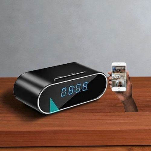 APP Remote View Remote Space Monitoring 247 Operation 1080P Full HD 4K Home and Office Security Surveillance Monitoring Alarm Mini Table Clock WiFi Spy Hidden Camera Audio Video Recorder