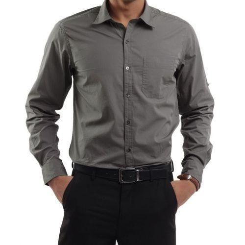Grey Slim Fit Official Shirt