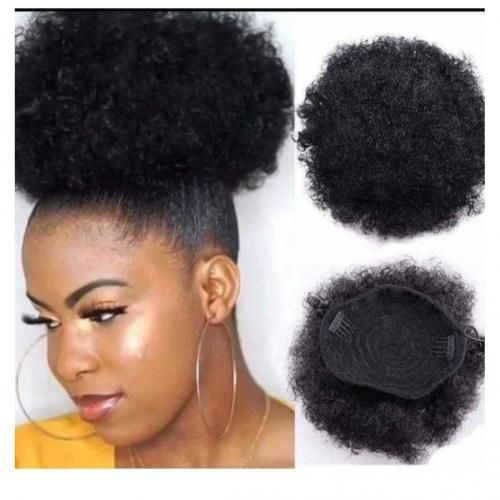 LARGE Adjustable Hair Afro Bun Natural + FREE Ener