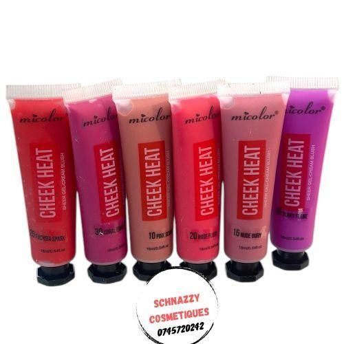 Micolor 3pcs Cheek Heat Gel- Cream Blush Infused With Colorful Pigments That Create A Buildable Natural Look Instant Tint Soft Dewy Finish From SubtleColor Hint To Dramatic Bold