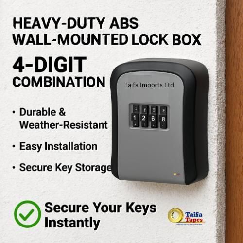 Airbnb key lock box - 4 Digit Security Code Protection Safe Lockbox
