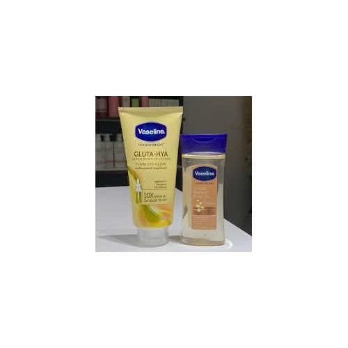 Vaseline Healthy Bright Gluta-HYA Serum Burst UV Lotion Flawless Glow and Cocoa Radiant Oil