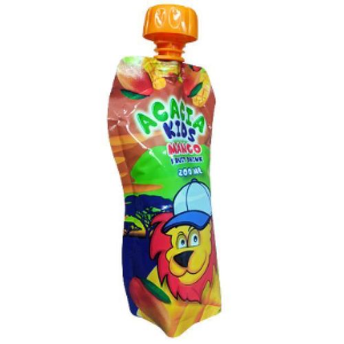 Kids Mango Juice 200ml Pouch No Added Sugar No Preservatives Naturally Sweet Mango Flavor Perfect for Lunchboxes & Snacks