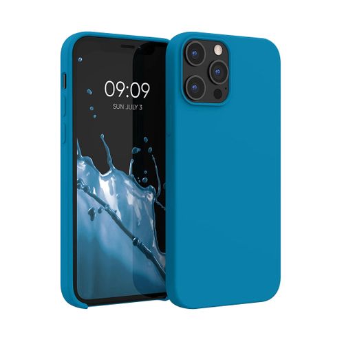 Soft Silicone Slim Fit Cover Anti-Scratch Shockproof Case for Apple iPhone 15 Pro - Denim Blue