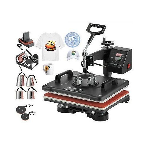 8 In 1 Heat Press Machine 38*30 Cm T-shirt Printing Machine For T-shirt, Cap, Mug Heat Transfer