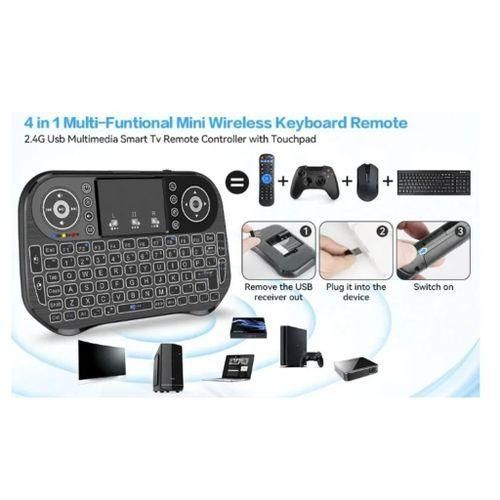 Wireless Bluetooth keyboard mouse pad perfect for TVs TV boxes