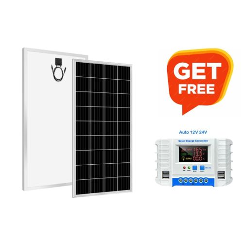 350Watts Solar Panel All Weather Solar Panel + Free 40A Solar Charge Contoller 40AH PWM Solar Charge Controller
