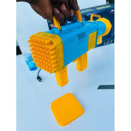Kids Electric Bubble Machine 60-Hole Bubble Gun Party Toy – For Ages 3+ Years