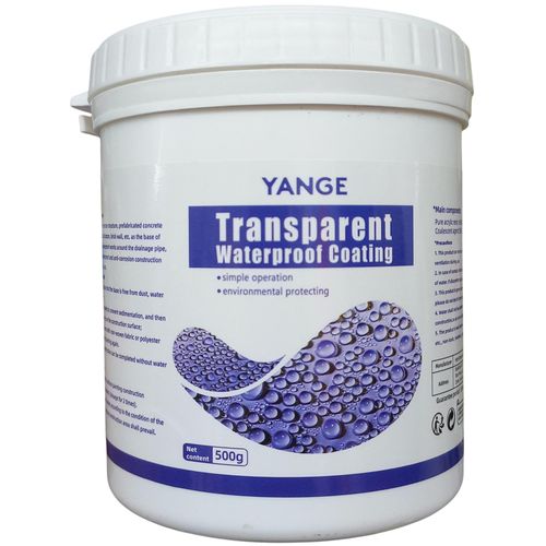 YANGE 500g TRANSPARENT WATERPROOF COATING concrete bricks wood and ceramics Compatible