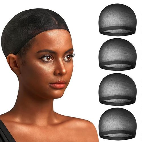 4Pcs Women Stocking Black Hair Mesh Wig Cap Hair Net