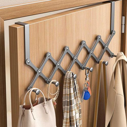 5 Hook Over the Door Expandable Rack