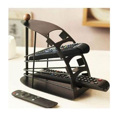 Remote Control Holder Rack Stand Form Storage Rack Iron Material Tv Remote Storage Organizer
