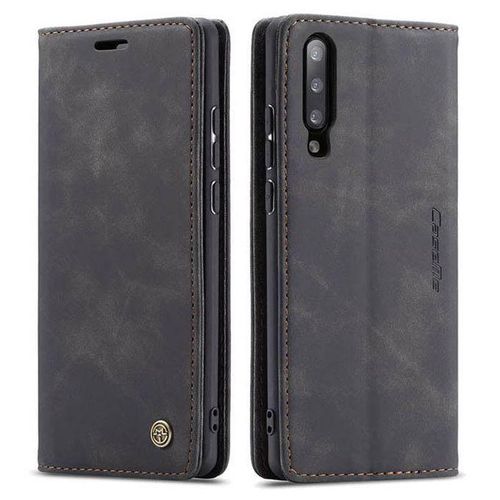 Wallet Black Retro Leather Flip All-Round Protection Cover Case For Samsung Galaxy A70
