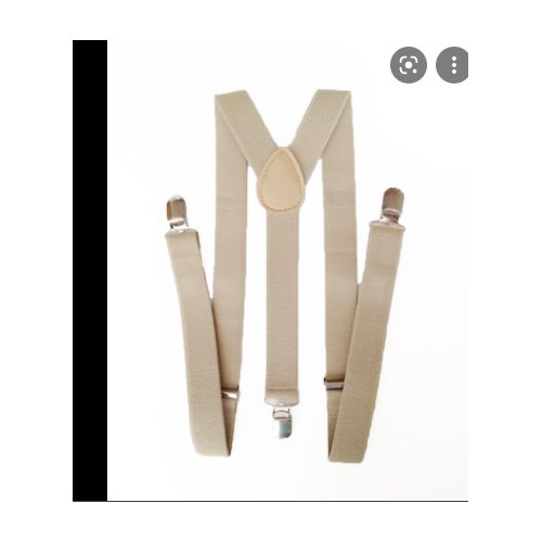 Durable Men Women Clip-on Suspenders-Khaki