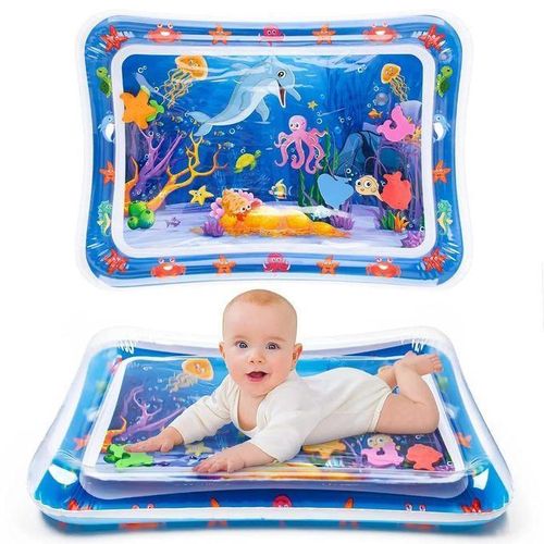 Baby Kids Water Play Mat Toys Inflatable Tummy Time Leak-Proof Water Play Mat, Fun Activity Play Center Indoor and Outdoor Water Play Mat for Baby