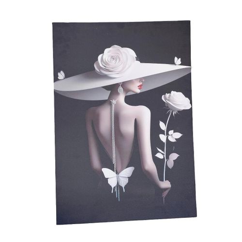 Sophisticated Noir Floral Canvas Art Graceful Ethereal Timeless