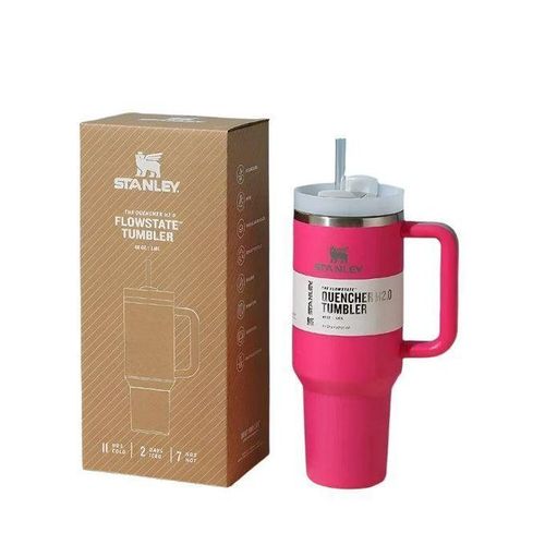 STANELY Stainless Steel Tumbler With Handle Straw Lid Insulated Reusable Stainless Steel Travel Mug