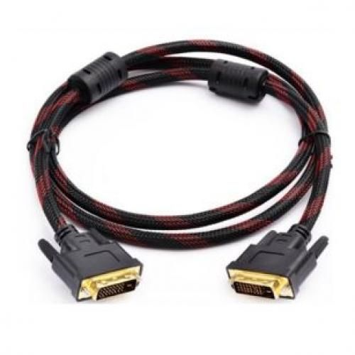 DVI 24+1 Pin Male Dual Extension Cable 1.5 Meters