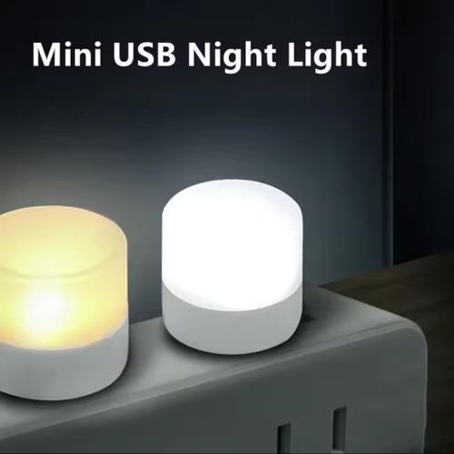 MiniGlow Eyesafe USB Night Light Portable Compact LED Reading Lamp for PC Laptop Power Bank Bedroom Plug and Play Soft White Light