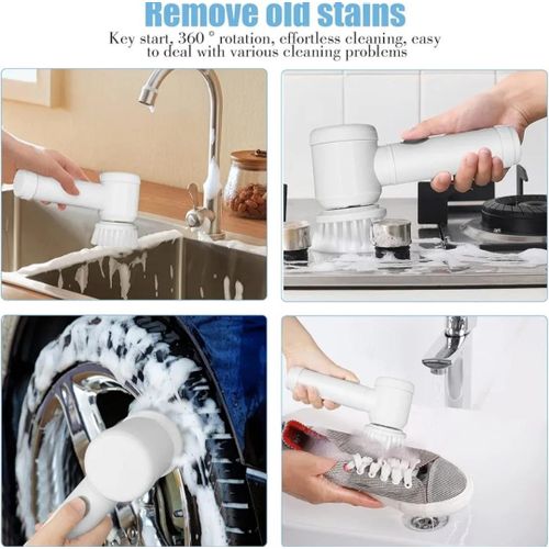 Original TurboScrub™ 360° Electric Cleaning Brush – Multi-Surface Power Scrubber