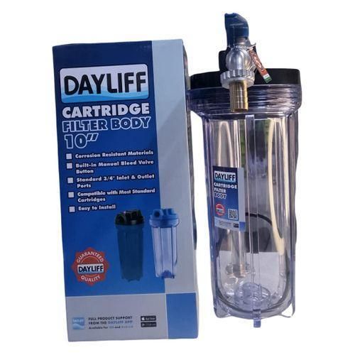10 WASHING MACHINE CLEAR SEDIMENT FILTER BODY, WITH FREE (10 CARTRIDGE, LIRLEE TAP, THREAD TAPE & 2 GI REDUCING SOCKETS *)