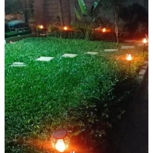 jink flame solar garden light