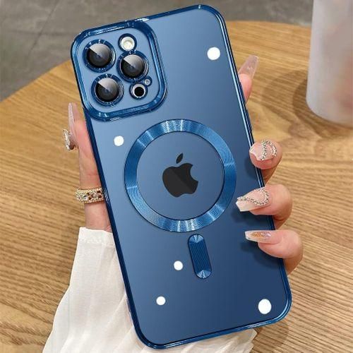 For iPhone 16 Pro MagSafe Case with Camera Lens ProtectorFull Protection Clear Magnetic Case Compatible with MagSafe Elegant Anti-Scratch Case Cover for iPhone 16 Pro