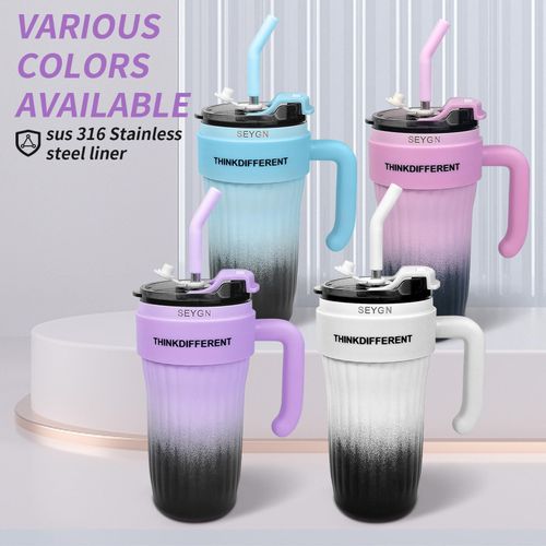 860ml, Insulated Hot Beverage Tumbler With Handle