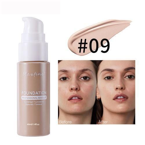 Maxfine Waterproof Matte Liquid Foundation Long-Lasting Makeup-09