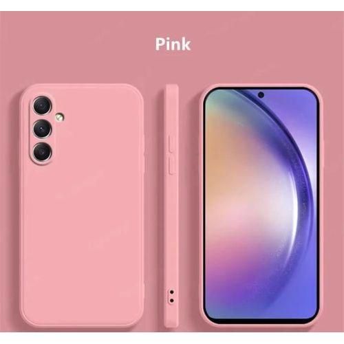 Galaxy A55 Pink Original Silicone Phone Case Cover