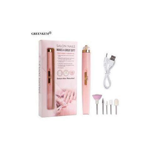 Professional 5 in 1 Electric Nail Drill Kit Battery Manicure Pedicure Grinding Polishing Nail Art Sanding File Pen Tools Machine