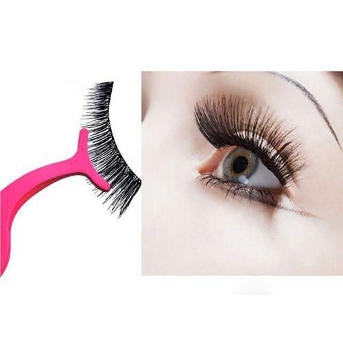 Eyelash Applicator Tool Plastic Eyelashes Extension Tweezers