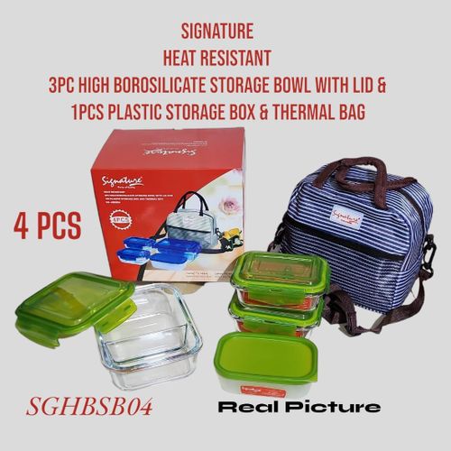 Signature 4pcs lunch box with thermal bag