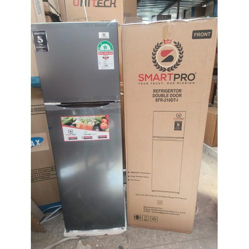 Smart pro SFR-210-DT-I Double Door Refrigerator, 170L