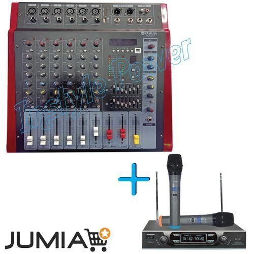 6 CHANNEL POWERED MIXER + MICROPHONE Anniversary Sale