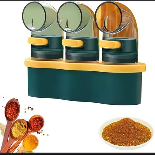 Ration Flavoring Bottle Spicy Set Salt and Spice Dispenser with Moisture-Proof Design Elegant Split Container for Kitchen Cooking and Dining Use