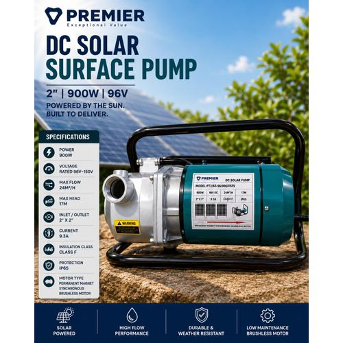 High Performance Solar Surface Pump with Brushless Motor