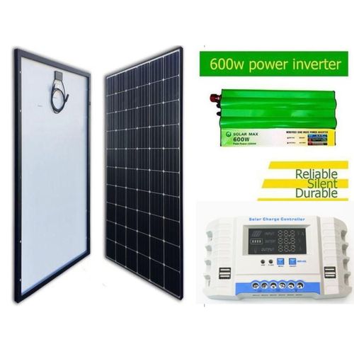 250 W Solar Panel 600W Monocrystalline All Weather Solar Panel + Free 20A Solar Charge Controller + Free 600W Solar Power Inverter DC To AC Solar Inverter