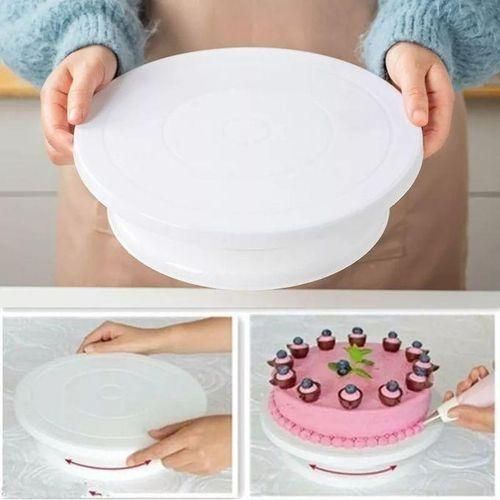 28 CM Quality Cake Decorating Turn Table-multicolour