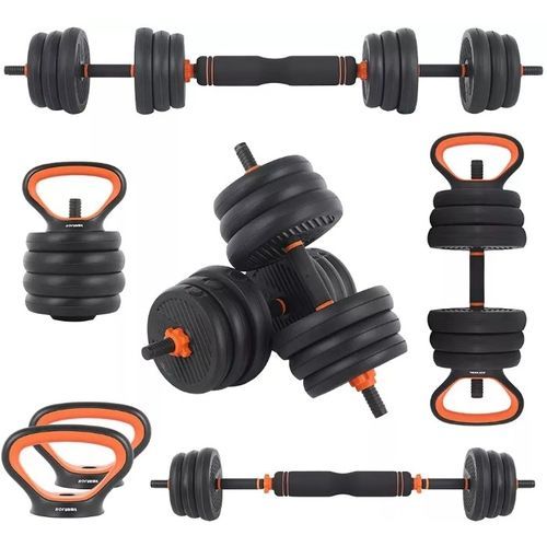 6 In 1 Dumbbell &Kettlebell & Barbell Set,40kg Adjustable Dumbells Weights Set