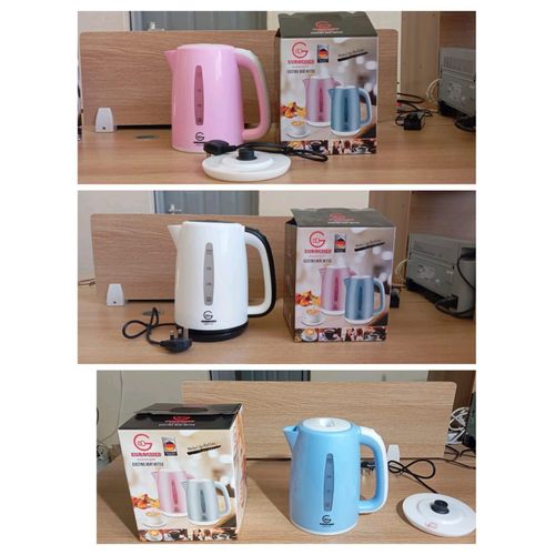 Electric Kettle 2.3L – 1500W Plastic Cordless With 360° Rotational Base, Auto Shut-Off, Boil-Dry Protection And LED Indicator