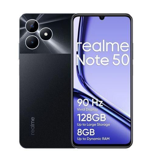 Realme Note 50 6.74" 128GB ROM+ 4GB (Expandable to 8GB RAM) 5000mAh (Dual sim) - Midnight Black