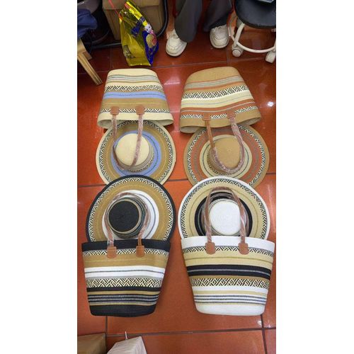 Woven Hat and Handbag Set