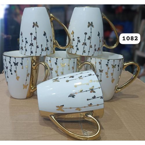 Ceramic golden mug