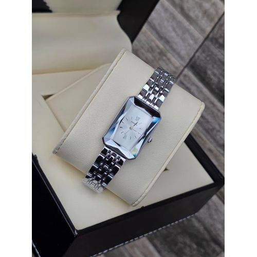 Silver Tone, Roman Numerals, Stainless Steel, Quartz Movement